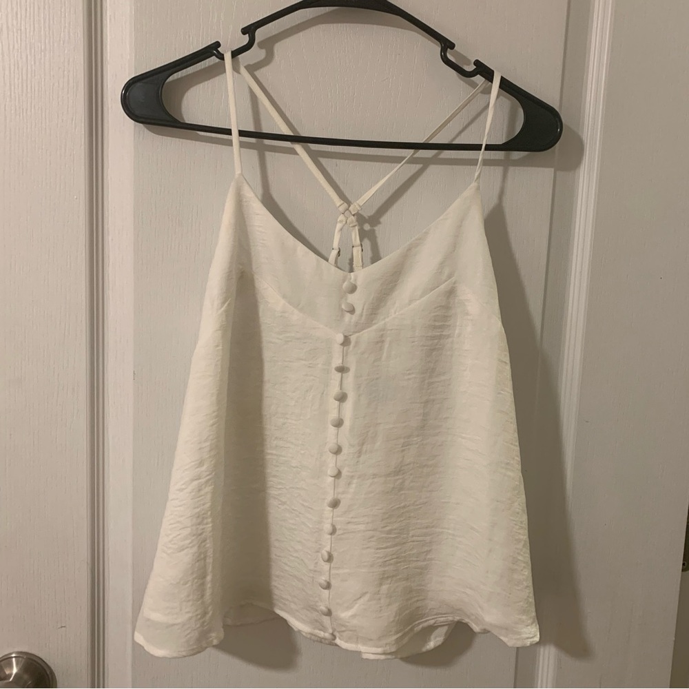 Infinity raine button down tank top blouse